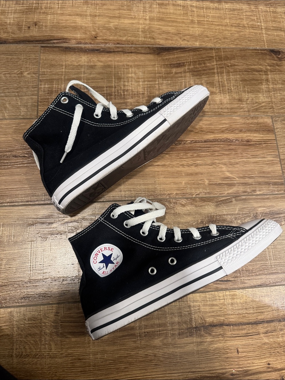 Converse Black and White High Top Sneakers